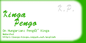 kinga pengo business card